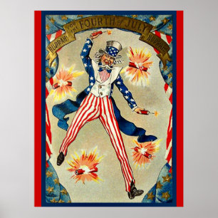 Viering van Vier Juli - Oom Sam, Poster