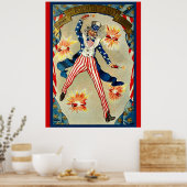 Viering van Vier Juli - Oom Sam, Poster (Keuken)