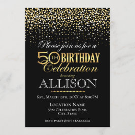 Viering van vijftig jaar verjaardag kaart