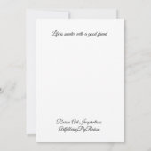 Viering van vrouwelijke platte notiecard bedankkaart (Achterkant)