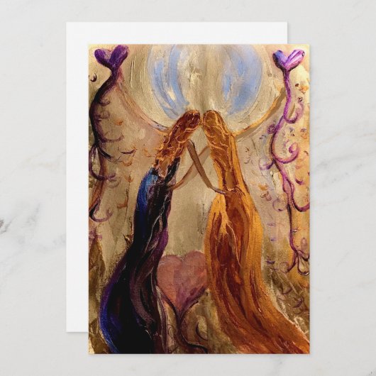 Viering van vrouwelijke platte notiecard bedankkaart (Voorkant / Achterkant)