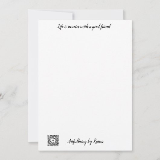 Viering van vrouwen Flat Notecard Bedankkaart (Achterkant)