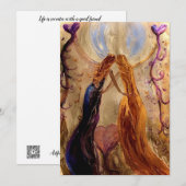 Viering van vrouwen Flat Notecard Bedankkaart (Voorkant / Achterkant)