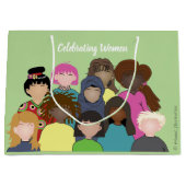 Viering van vrouwen , gelijkheid , diversiteit Gif Groot Cadeauzakje (Voorkant)