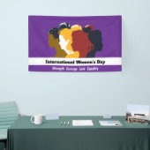 Viering van Vrouwendag 8 maart 2025 gezichten Spandoek (Beurs)