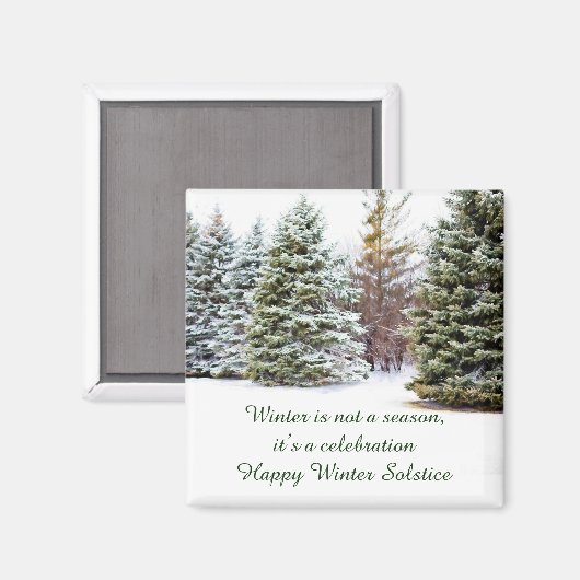 Viering van Winter Solstice Fridge Magnet (Voorkant / Achterkant)