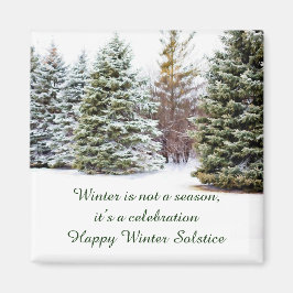 Viering van Winter Solstice Fridge Magnet