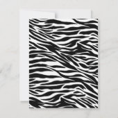 viering van zebra print kaart (Achterkant)