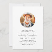 Viering van zijn prachtige leven Modern Memorial Kaart (Voorkant)