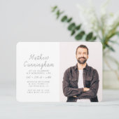 Viering van zijn prachtige, moderne foto kaart (Staand voorkant)