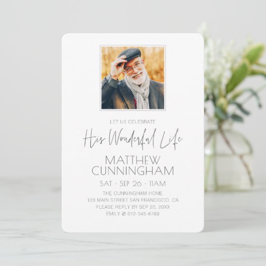 Viering van Zijne Herdenking van het leven Moderne Kaart (Staand voorkant)