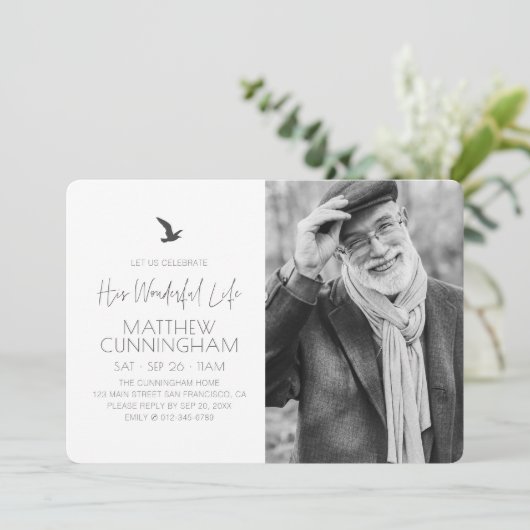 Viering van Zijne Herdenking van het leven Moderne Kaart (Staand voorkant)