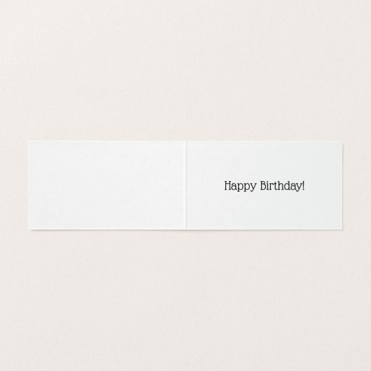 Viering verjaardag muffin - Roze Kaart (Binnenkant ongevouwen)