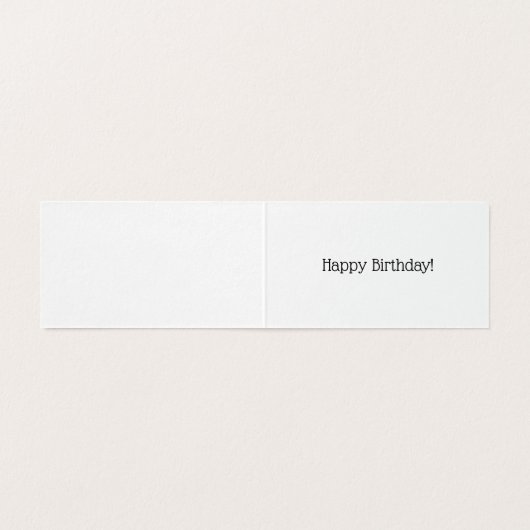 Viering verjaardagsmuffin - blauw kaart (Binnenkant ongevouwen)