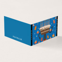 Viering verjaardagsmuffin - blauw kaart