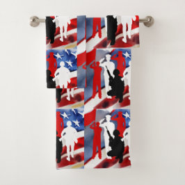 Viering veteranen bad handdoek