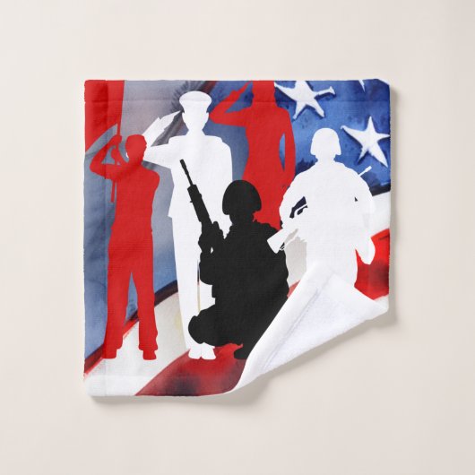 Viering veteranen bad handdoek (Wasdoekje)