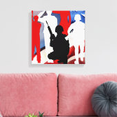 Viering veteranen canvas afdruk (Insitu (Woonkamer))