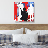 Viering veteranen canvas afdruk (Insitu (Slaapkamer))