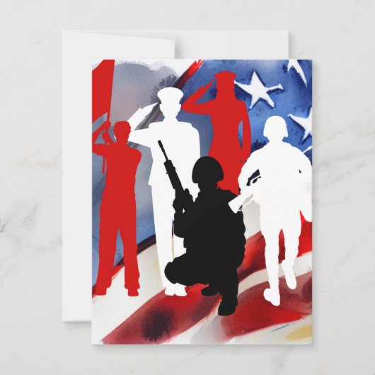 Viering veteranen notitiekaartje (Voorkant)