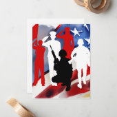 Viering veteranen notitiekaartje (Voorkant / Achterkant in situ)