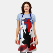 Viering veteranen schort (Gedragen)