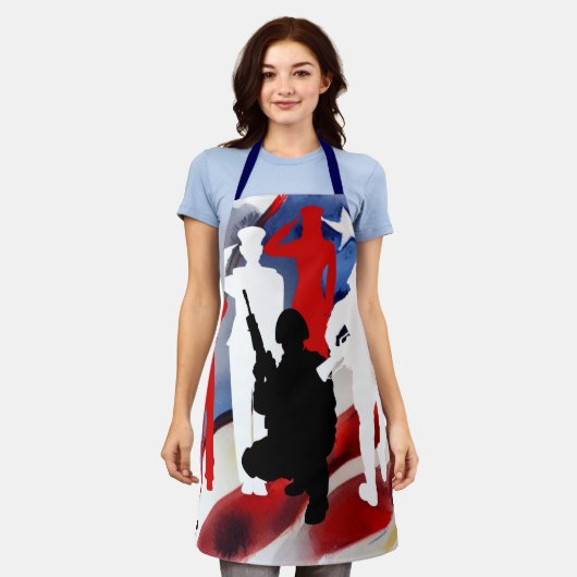 Viering veteranen schort (Gedragen)