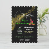 Viering vrienden verzamelen kaart (Staand voorkant)