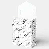 Viering zwart op wit bedankdoosjes (Geopend)