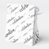 Viering zwart op wit bedankdoosjes (Achterkant)