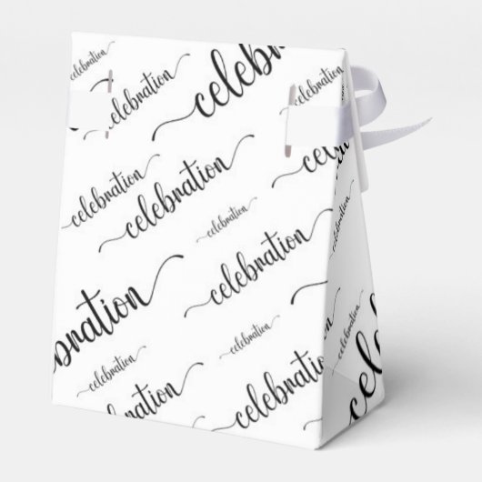Viering zwart op wit bedankdoosjes (Achterkant)