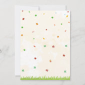 Vierjarige pompoen Herfst verjaardag uitnodiging (Achterkant)