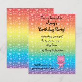 Vierjarige uitnodiging (Voorkant / Achterkant)