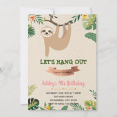 Vierjarige uitnodiging voor Slote meisjes (Voorkant)