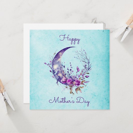 Vierkant, 13,3 cm x 13,3 cm kaart (Voorkant / Achterkant in situ)