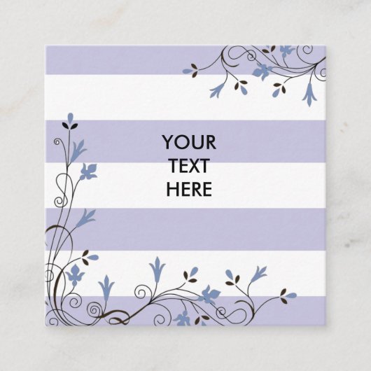 Vierkant, 2,5 inch x 2,5 inch, standaardsteen vierkante visitekaartje (Voorkant)