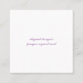 vierkant 2,5 x 2,5-inch standaard matte visitekaar vierkante visitekaartje (Voorkant)