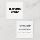 Vierkant, 2,5 x 2,5-inch Visitekaartje (Voorkant / Achterkant)