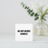 Vierkant, 2,5 x 2,5-inch Visitekaartje (Staand voorkant)