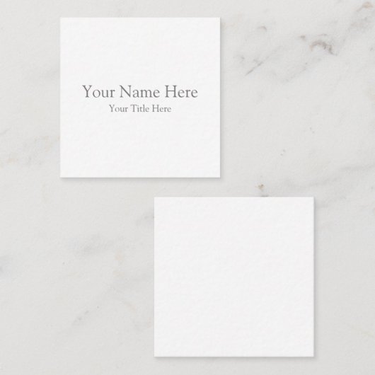 Vierkant, 2,5 x 2,5-inch Visitekaartje (Voorkant / Achterkant)