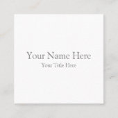 Vierkant, 2,5 x 2,5-inch Visitekaartje (Voorkant)