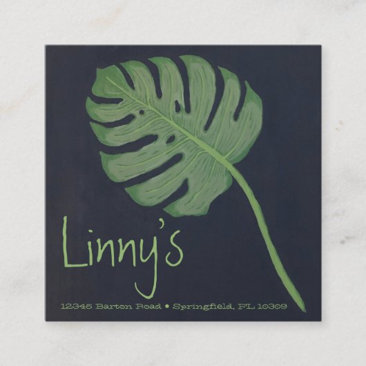 Vierkant, 2,5 x 2,5-inch Visitekaartje (Voorkant)