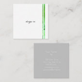 Vierkant, 2,5 x 2,5-inch Visitekaartje (Voorkant / Achterkant)