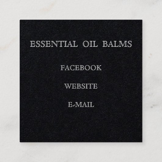 Vierkant, 2,5 x 2,5-inch Visitekaartje (Achterkant)