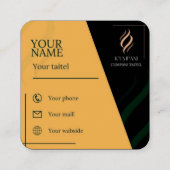 Vierkant, 2,5 x 2,5-inch Visitekaartje (Achterkant)