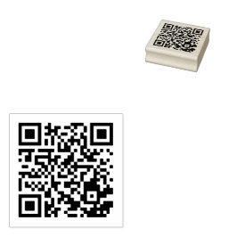 Vierkant 2x2 QR Rubber Stamp voor Branding Rubberstempel
