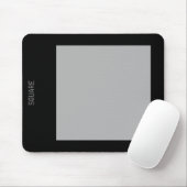 Vierkant - 30 pc grijs en zwart muismat (Met muis)