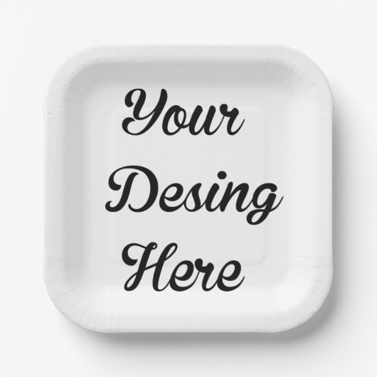 Vierkant aangepaste Borden voor Vrijgezellenfeest Papieren Bordje (Voorkant)