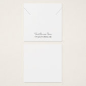 Vierkant aangepaste Ketting-kaart Vierkante Visitekaartjes (Voorkant /achterkant)