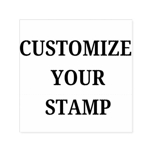 Vierkant aangepaste zelfinktstempel zelfinktende stempel (Design)